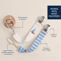 Itzy Ritzy Itzy Clip™ Fabric Pacifier Strap