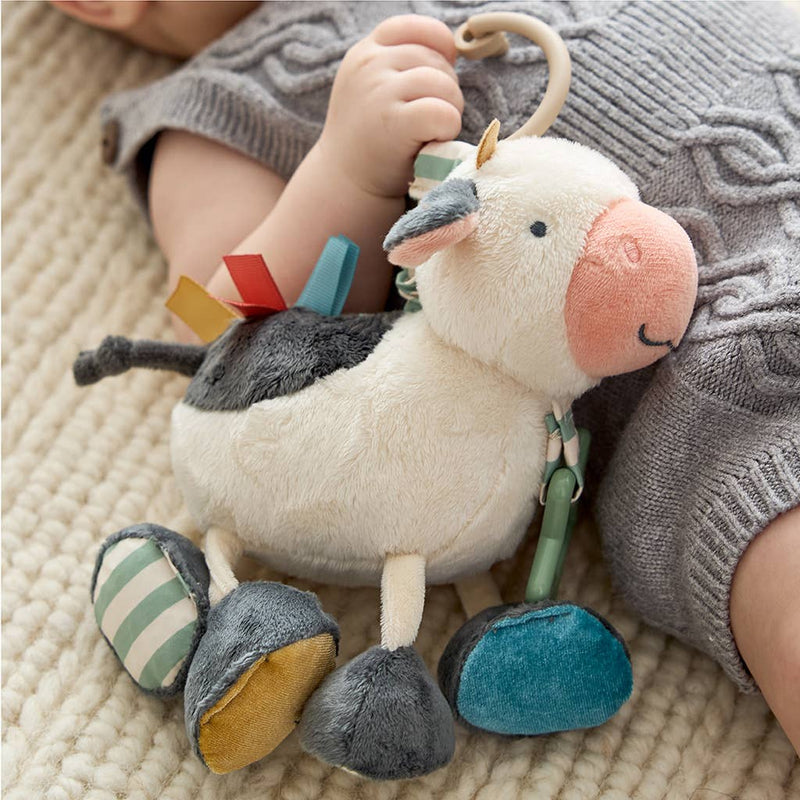 Itzy Ritzy Cow Itzy Friends Link & Love Activity Plush