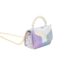 Tiny Treats Mermaid Tail Pearl Handle Bag: Blue