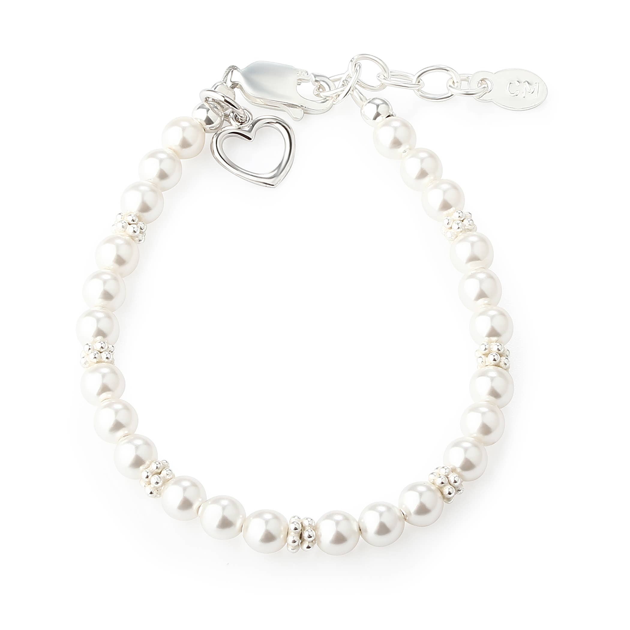 Cherished Moments - Mom And Me 2-Piece Bracelet Set-Hearts Entwined Baby Gift