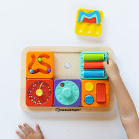 Fat Brain Toys PlayTab Board | Modular, Sensory Activity Board for Babies and Toddlers