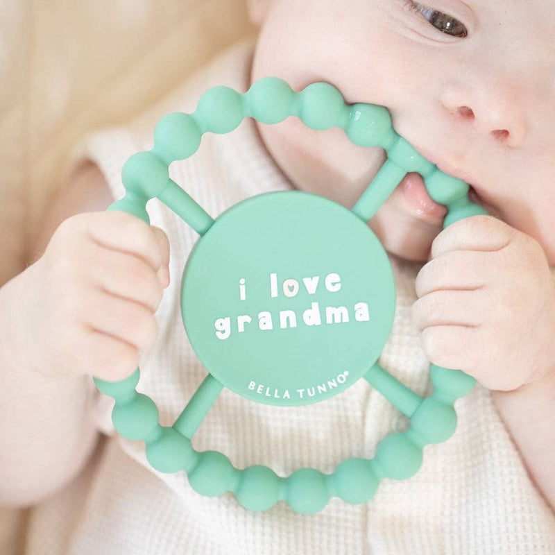 Bella Tunno I Love Grandma Happy Teether: Green