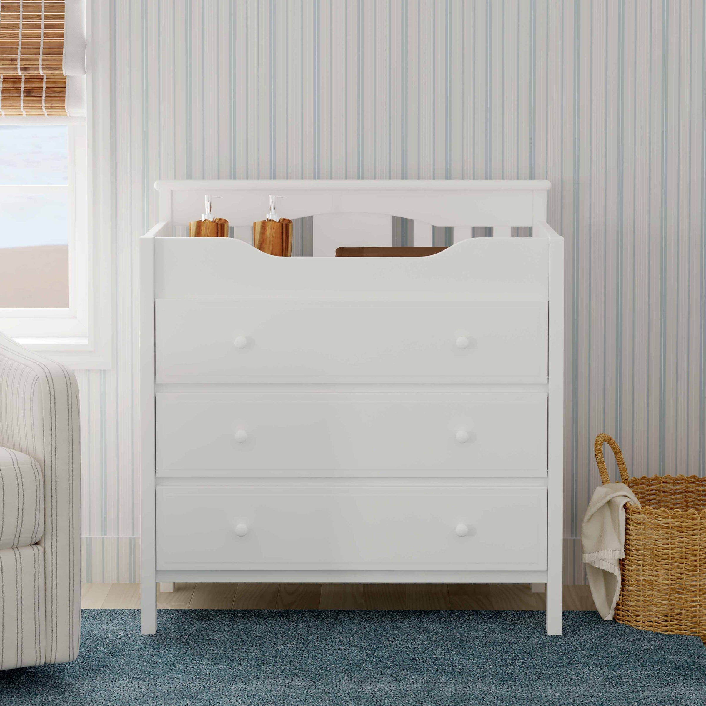 Da Vinci Jayden 3-Drawer Changer Dresser, White