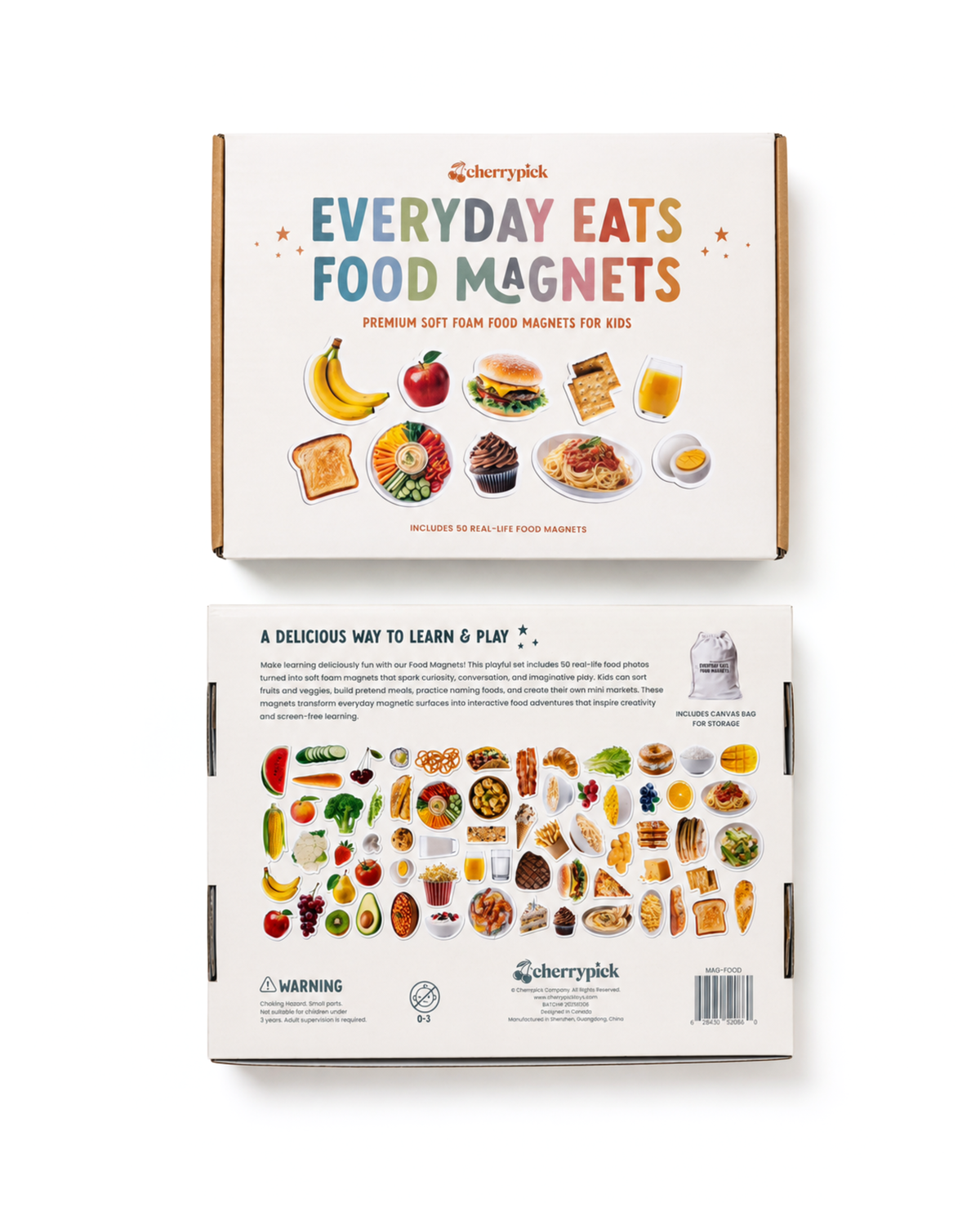 Cherrypick - Everyday Eats Food Magnets (65 pc set)