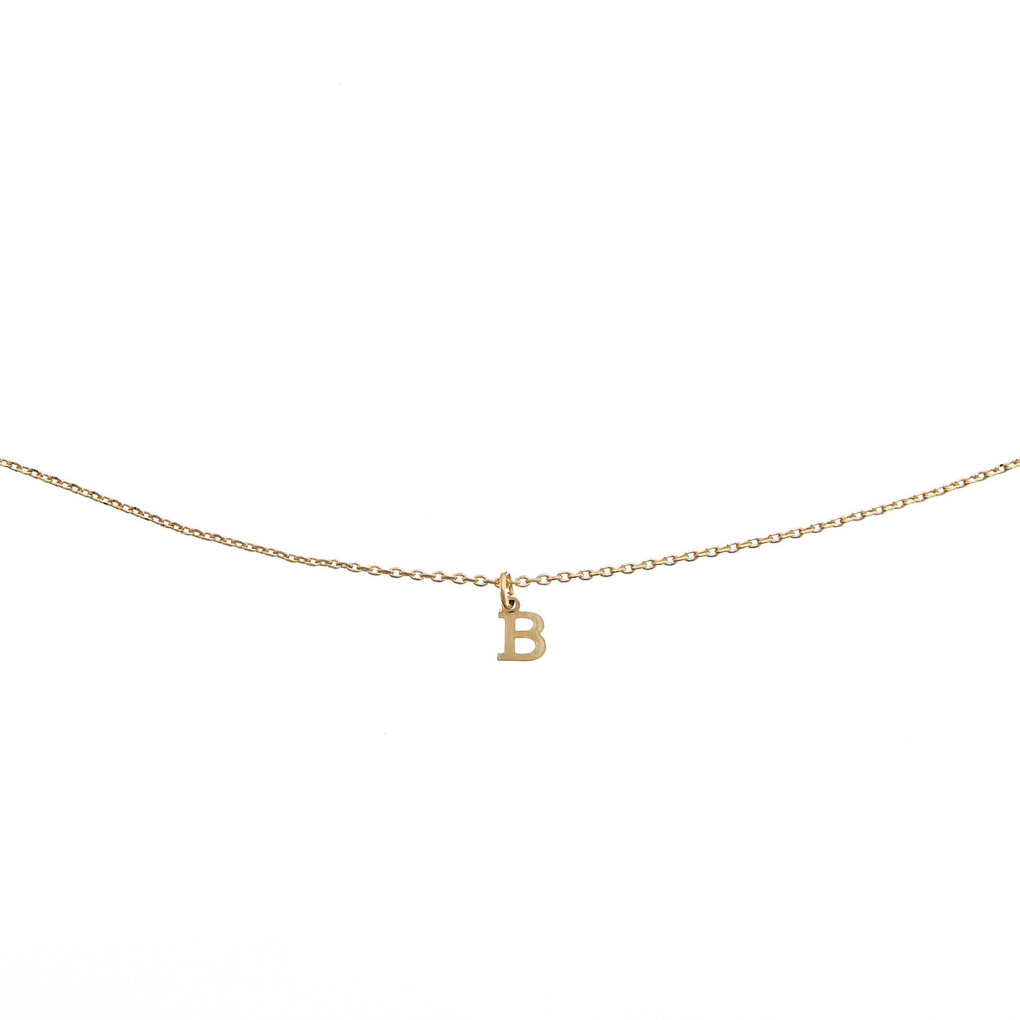 Brenda Grands Waterproof Jewelry - Waterproof Dainty Gold Initial Necklace