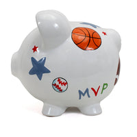 Child To Cherish® - All Sports Large Piggy Bank