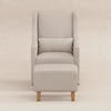 Babyletto Toco Swivel Glider and Ottoman in Eco-Performance Fabric | Water Repellent & Stain Resistant