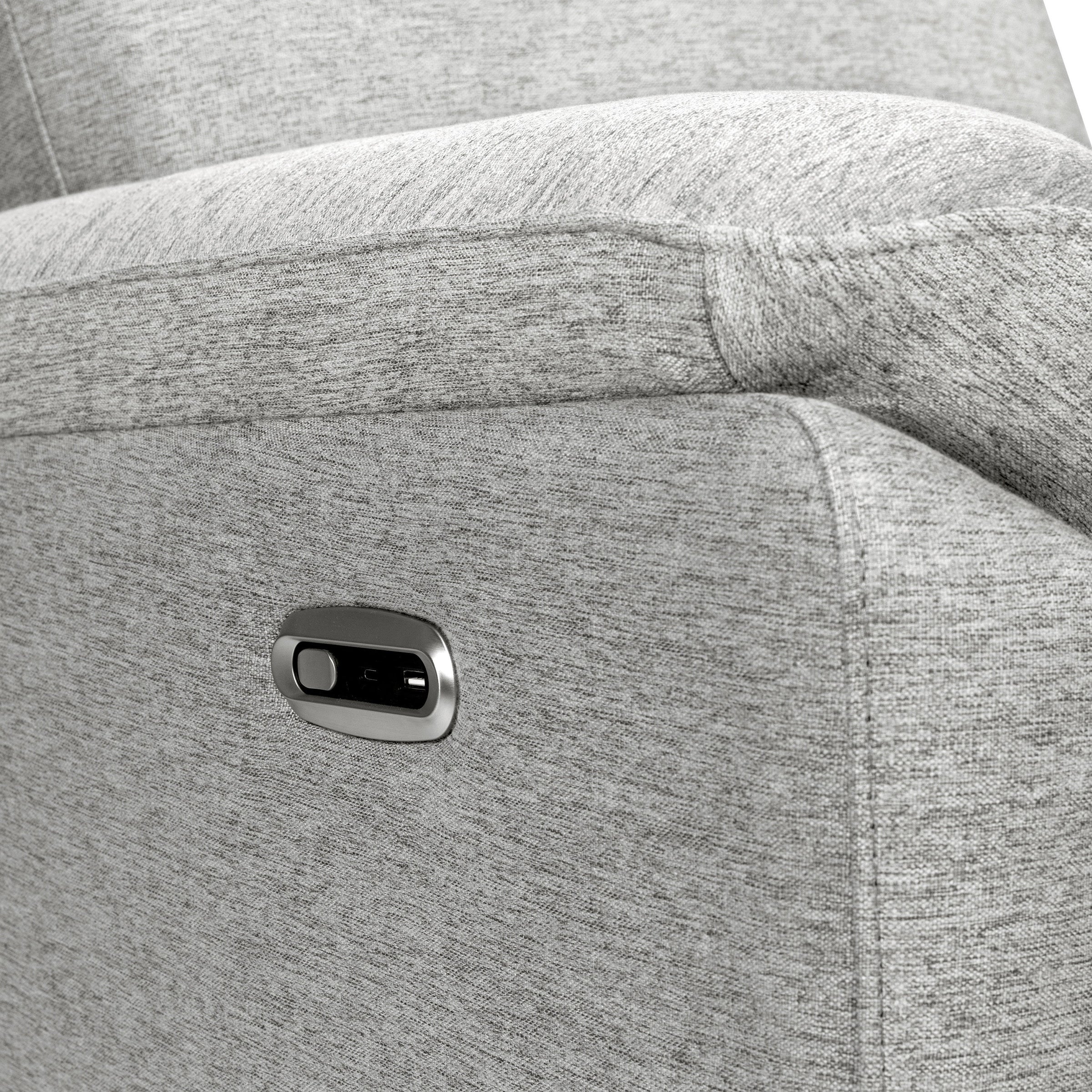 DaVinci Suzy Electronic Recliner and Swivel Glider | USB Charging Port