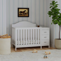 DaVinci Charlie 4-in-1 Convertible Mini Crib & Changer