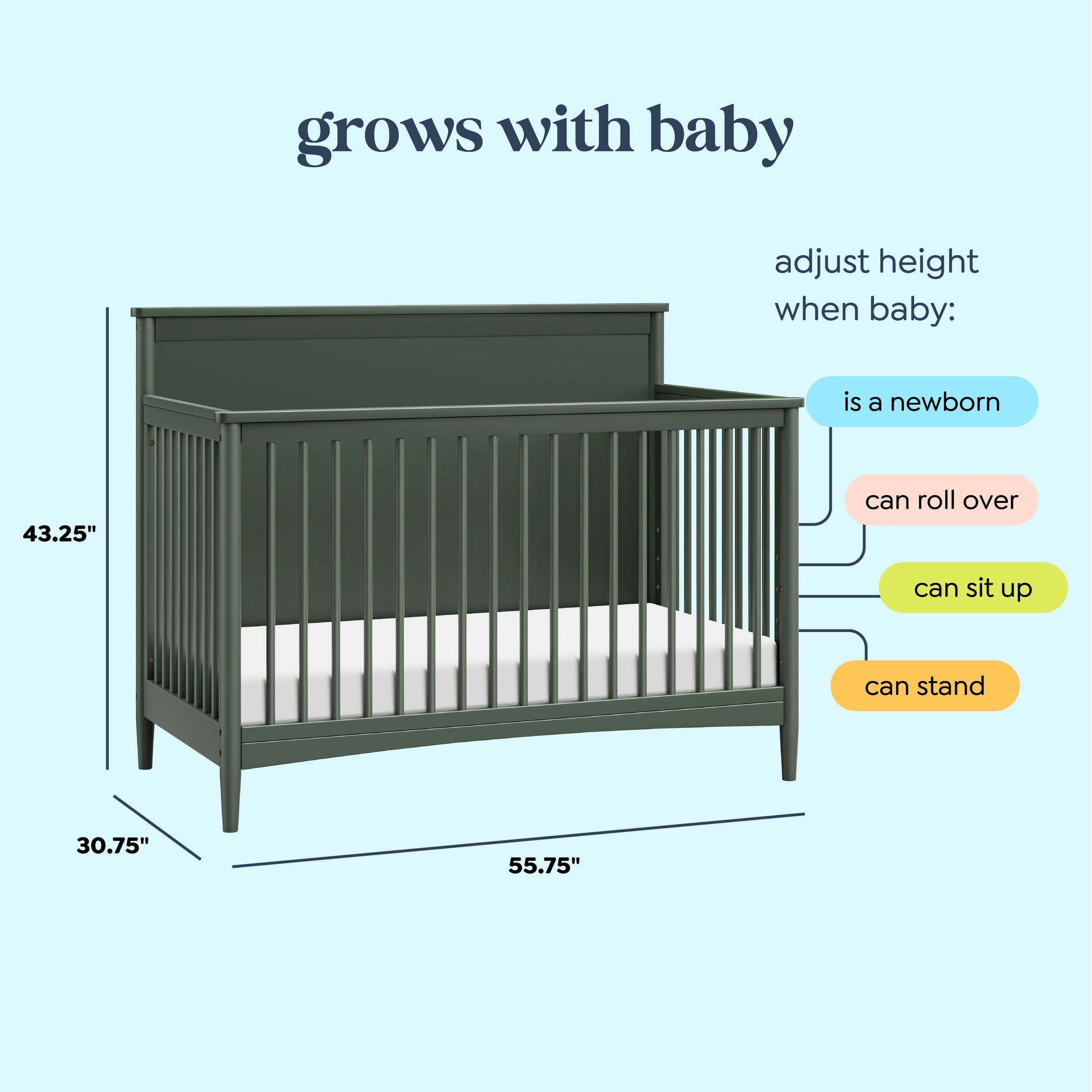 DaVinci Frem 4-in-1 Convertible Crib