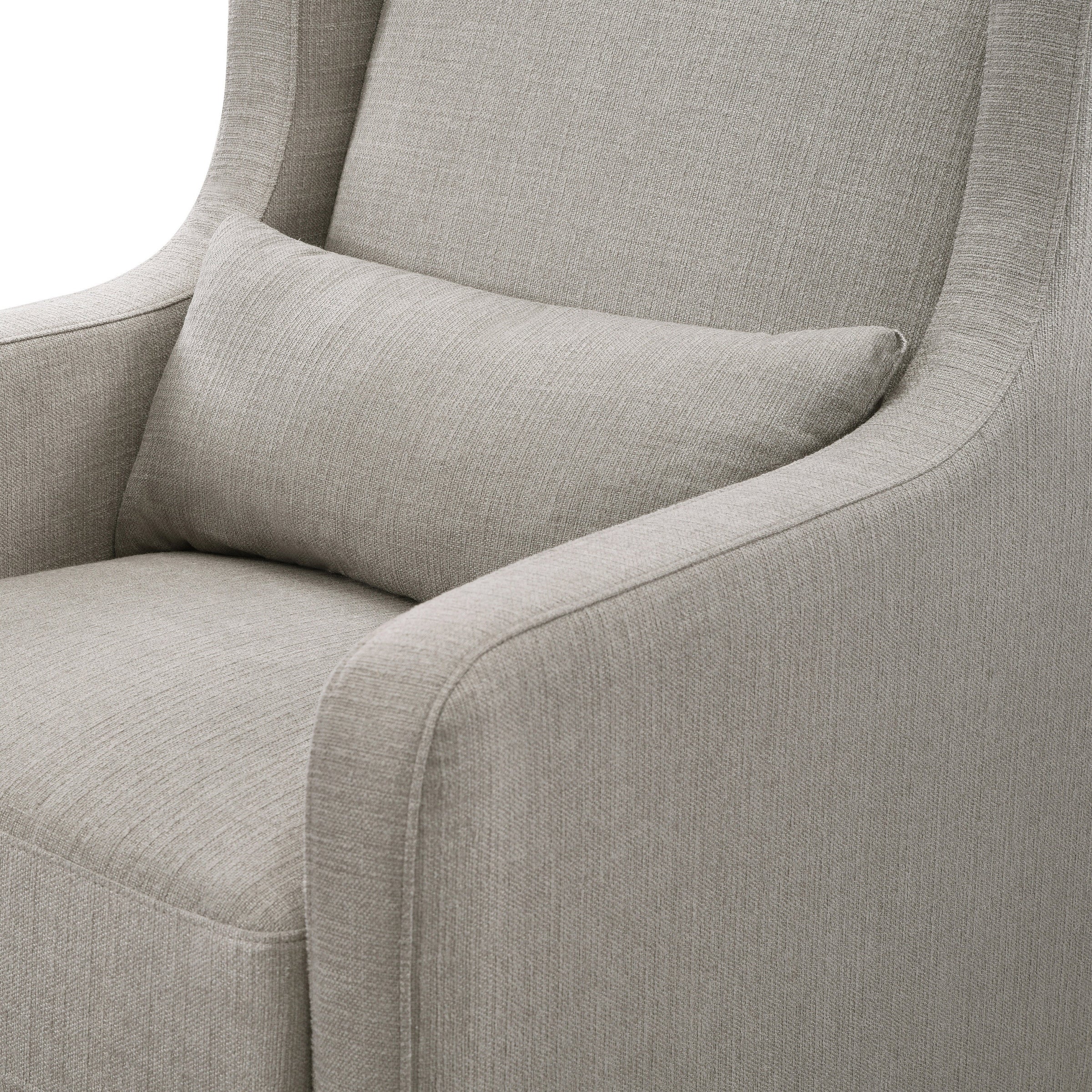 DaVinci Adrian Swivel Glider with Storage Ottoman | Water Repellent & Stain Resistant fabric
