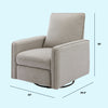 DaVinci Penny Recliner and Swivel Glider | Eco-Friendly Water Repellent & Stain Resistant Fabric