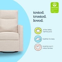 DaVinci Gabby Pillowback Swivel Glider