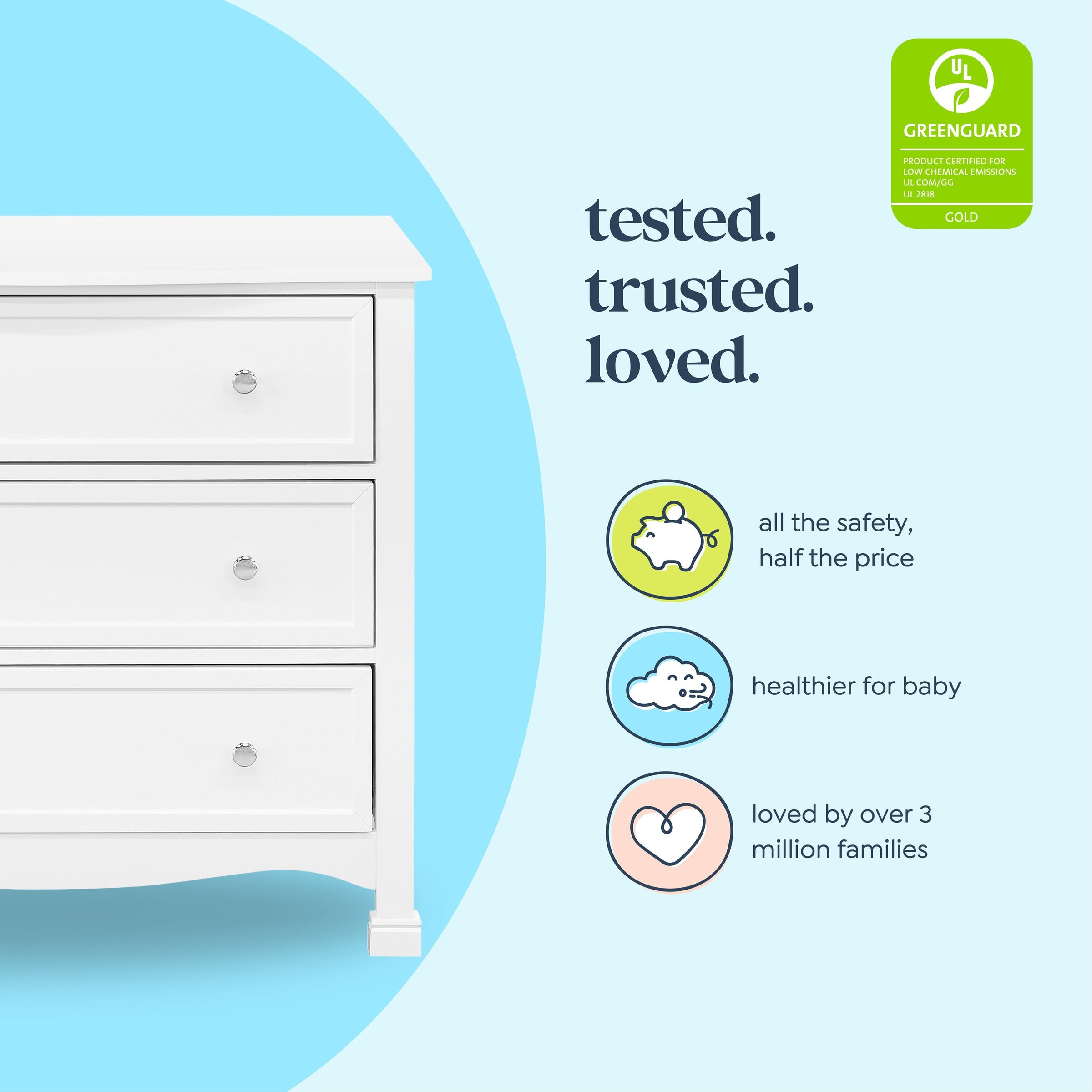 DaVinci Kalani 3-Drawer Dresser