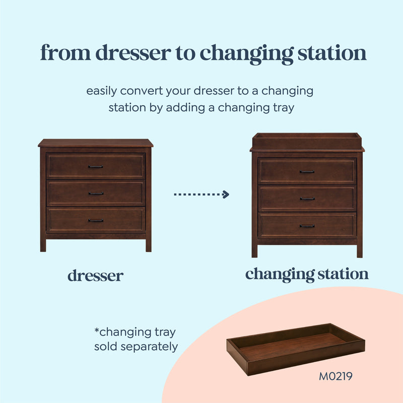 DaVinci Charlie 3-Drawer Dresser