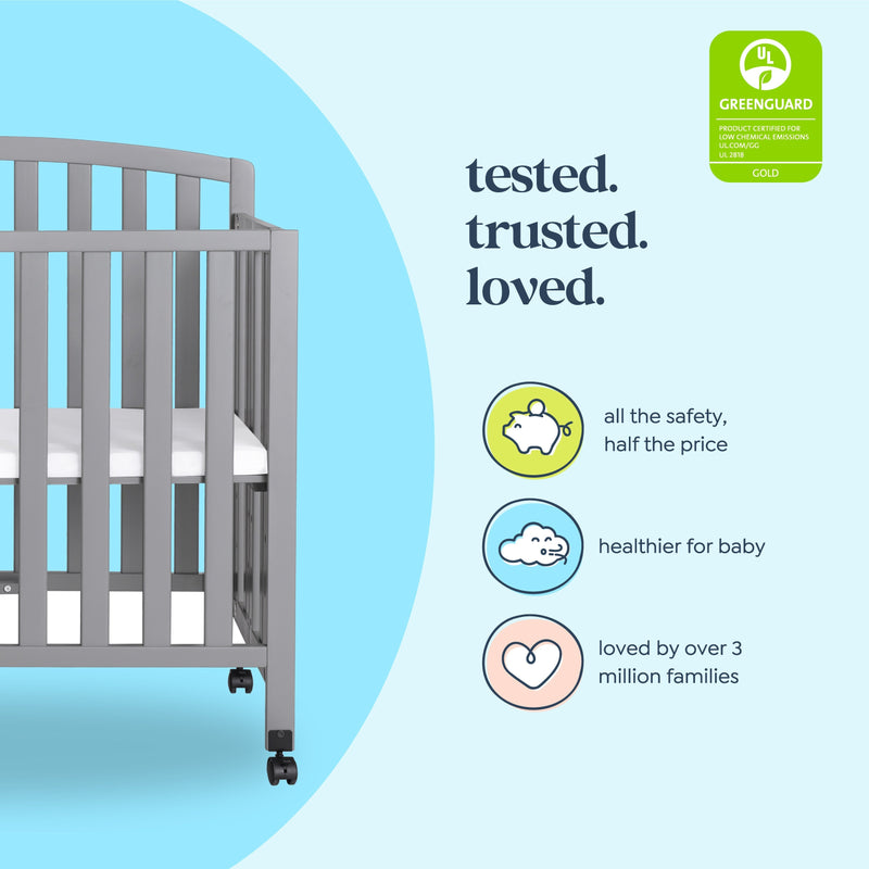 DaVinci Dylan Folding Portable 3-in-1 Mini Crib