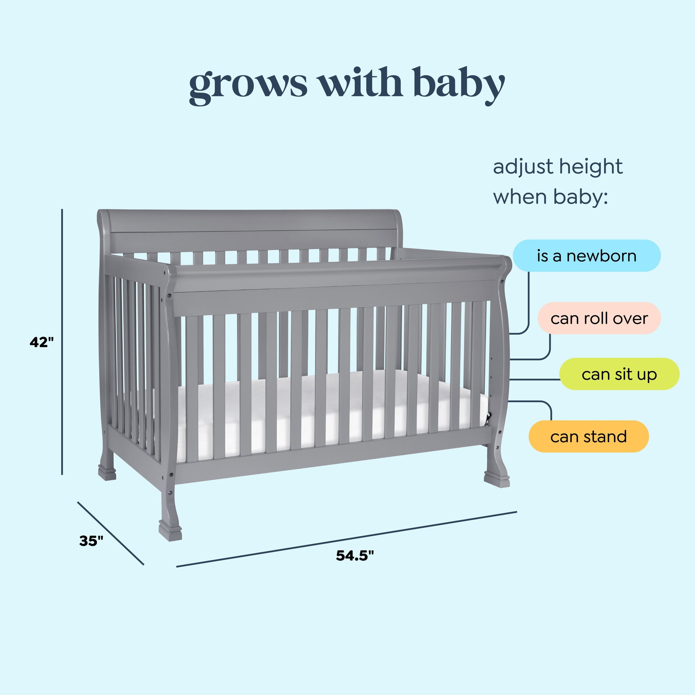 DaVinci Kalani 4-in-1 Convertible Crib