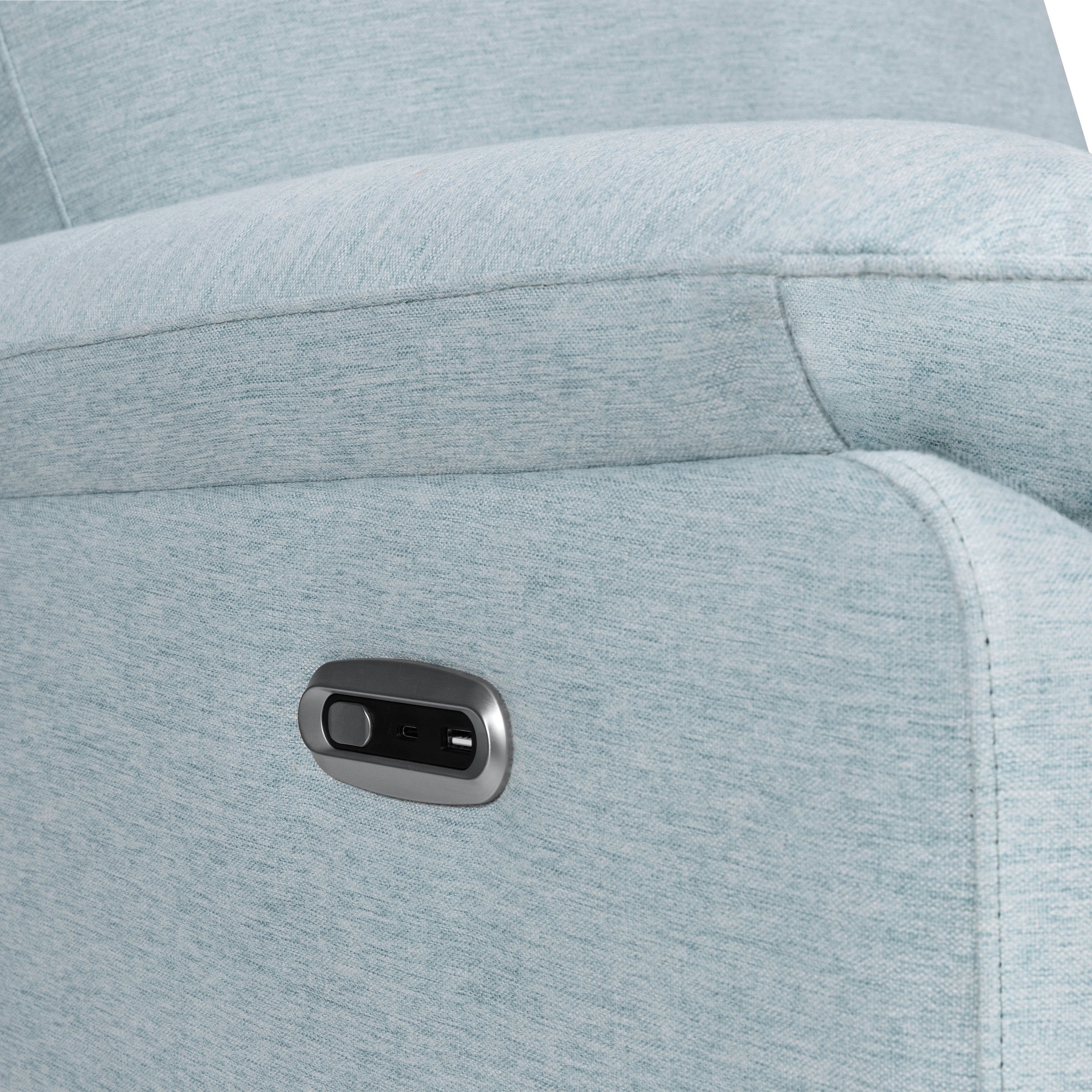 DaVinci Suzy Electronic Recliner and Swivel Glider | USB Charging Port