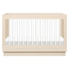 Babyletto Harlow Acrylic 3-in-1 Convertible Crib with Toddler Bed Conversion Kit