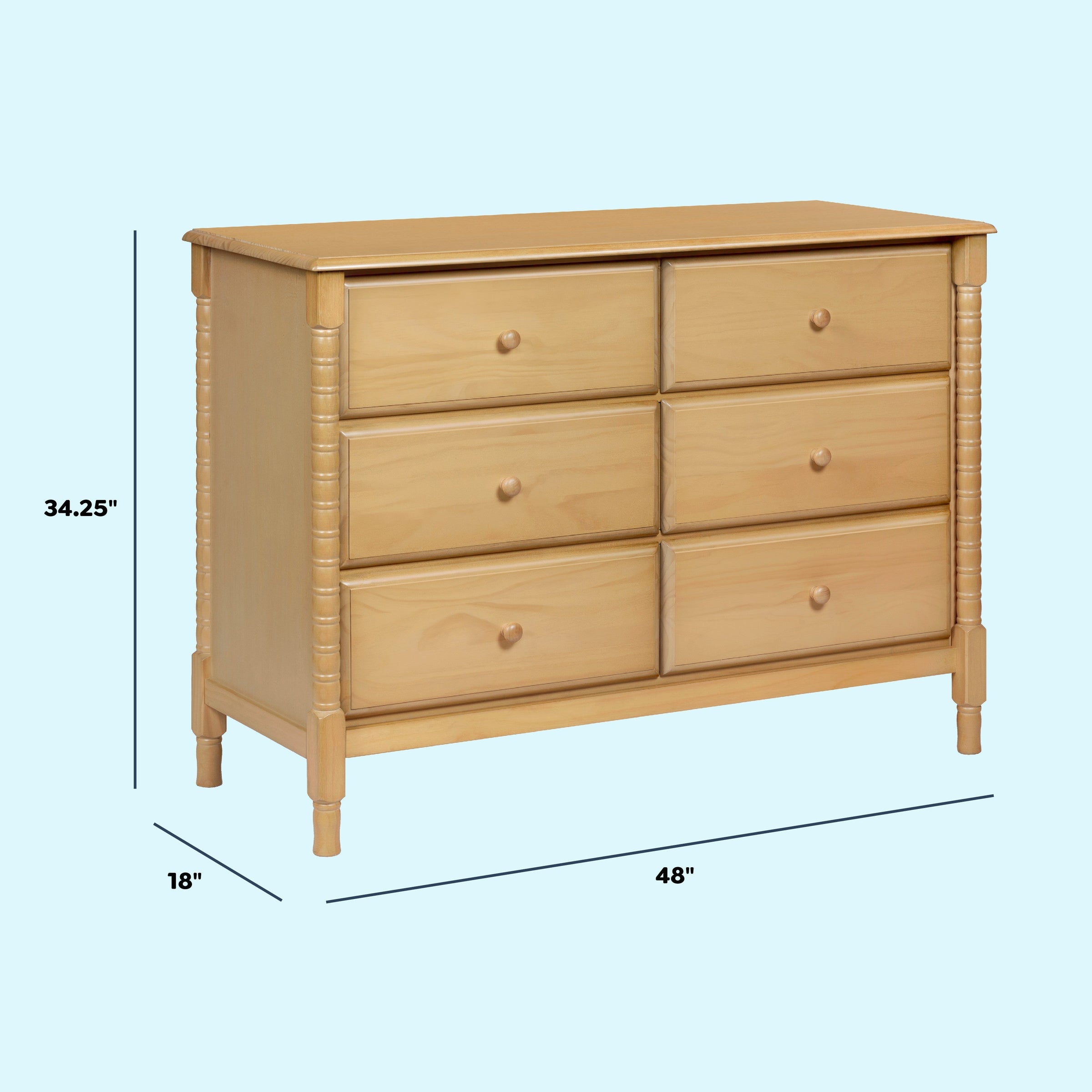 DaVinci Jenny Lind Spindle 6-Drawer Dresser