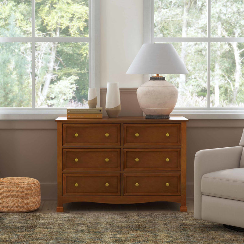 davinci kalani 6 drawer double wide dresser grey DaVinci Kalani 6 Drawer Double Wide Dresser in Grey Finish