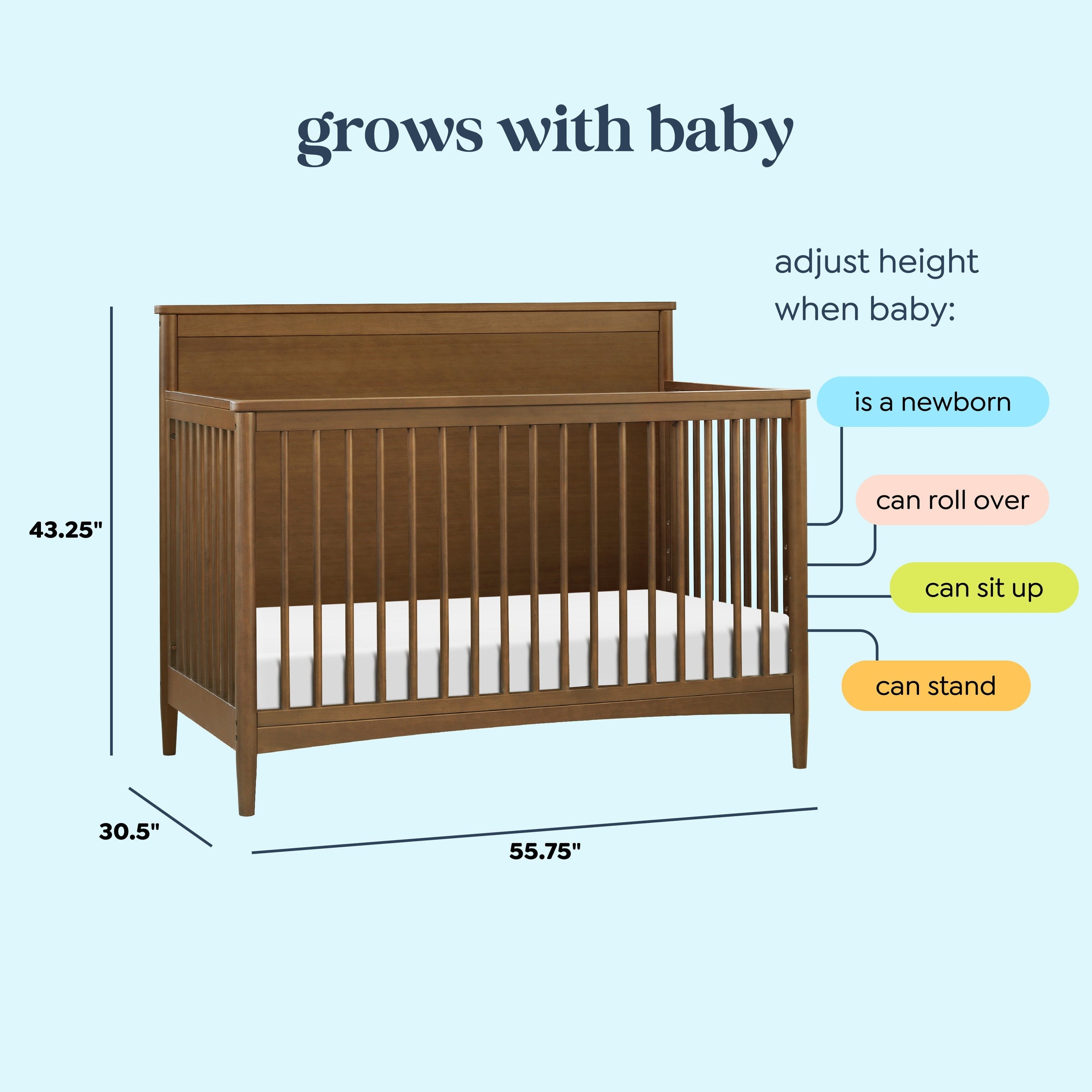 DaVinci Frem 4-in-1 Convertible Crib
