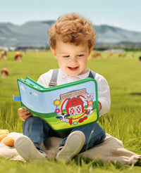JoyCat 15-in-1 Farm Animals Montessori Busy Book