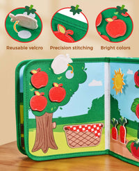 JoyCat 15-in-1 Farm Animals Montessori Busy Book