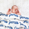 Sugar + Maple Plush Minky Fleece Personalized Blanket | Repeating Name