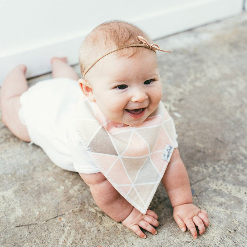 Copper Pearl Baby Bandana Bibs | Blush