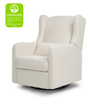 DaVinci Arlo Recliner and Swivel Glider | Ivory Boucle Fabric