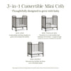 Namesake Abigail 3-in-1 Convertible Mini Crib