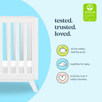 DaVinci Otto 3-in-1 Convertible Mini Crib with 4" Mattress