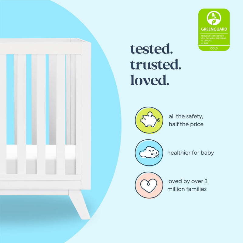 DaVinci Otto 3-in-1 Convertible Mini Crib with 4" Mattress