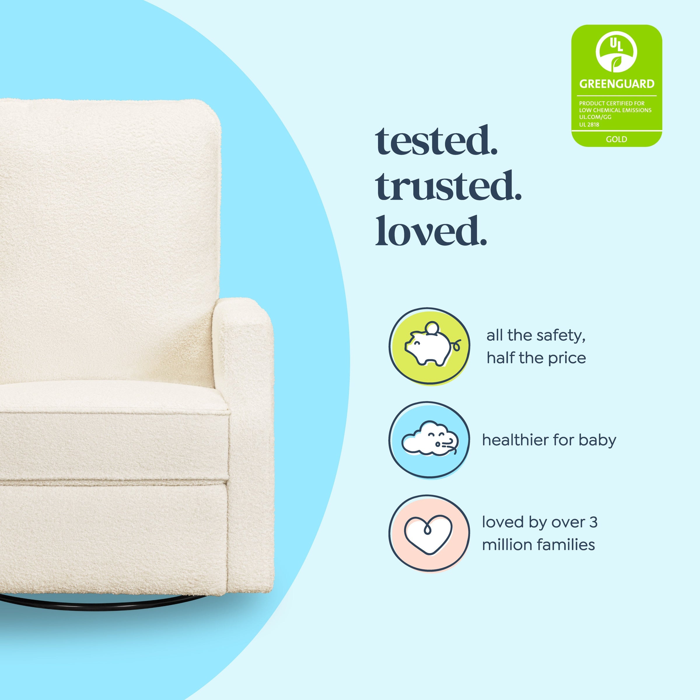 DaVinci Lucas Pillowback Swivel Recliner