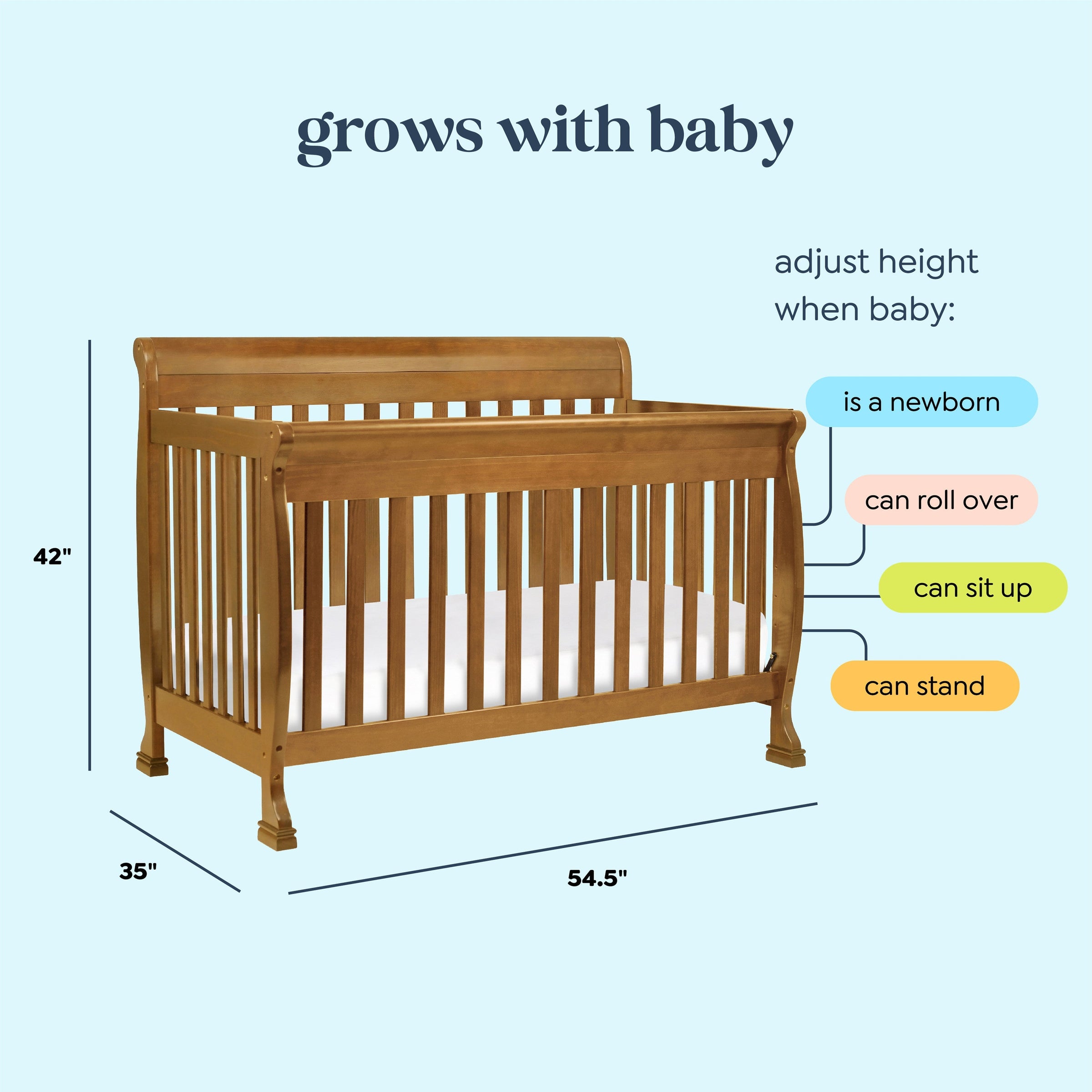 DaVinci Kalani 4-in-1 Convertible Crib