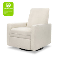 DaVinci Penny Recliner and Swivel Glider | Ivory Boucle Fabric