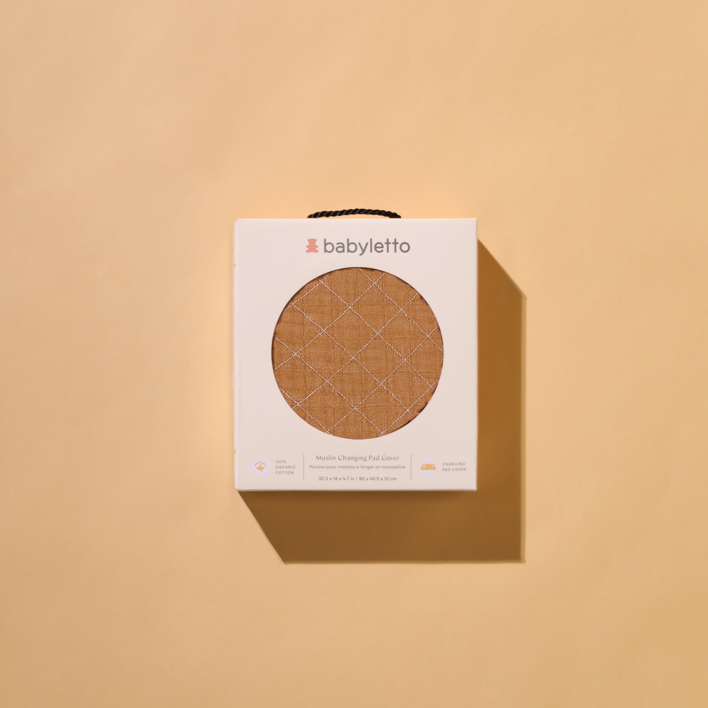 DaVinci Quilted Changing Pad Cover in GOTS Certified Organic Muslin Cotton