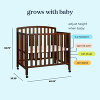 DaVinci Dylan Folding Portable 3-in-1 Mini Crib