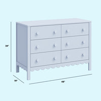 DaVinci Sammy Scallop 6-Drawer Dresser