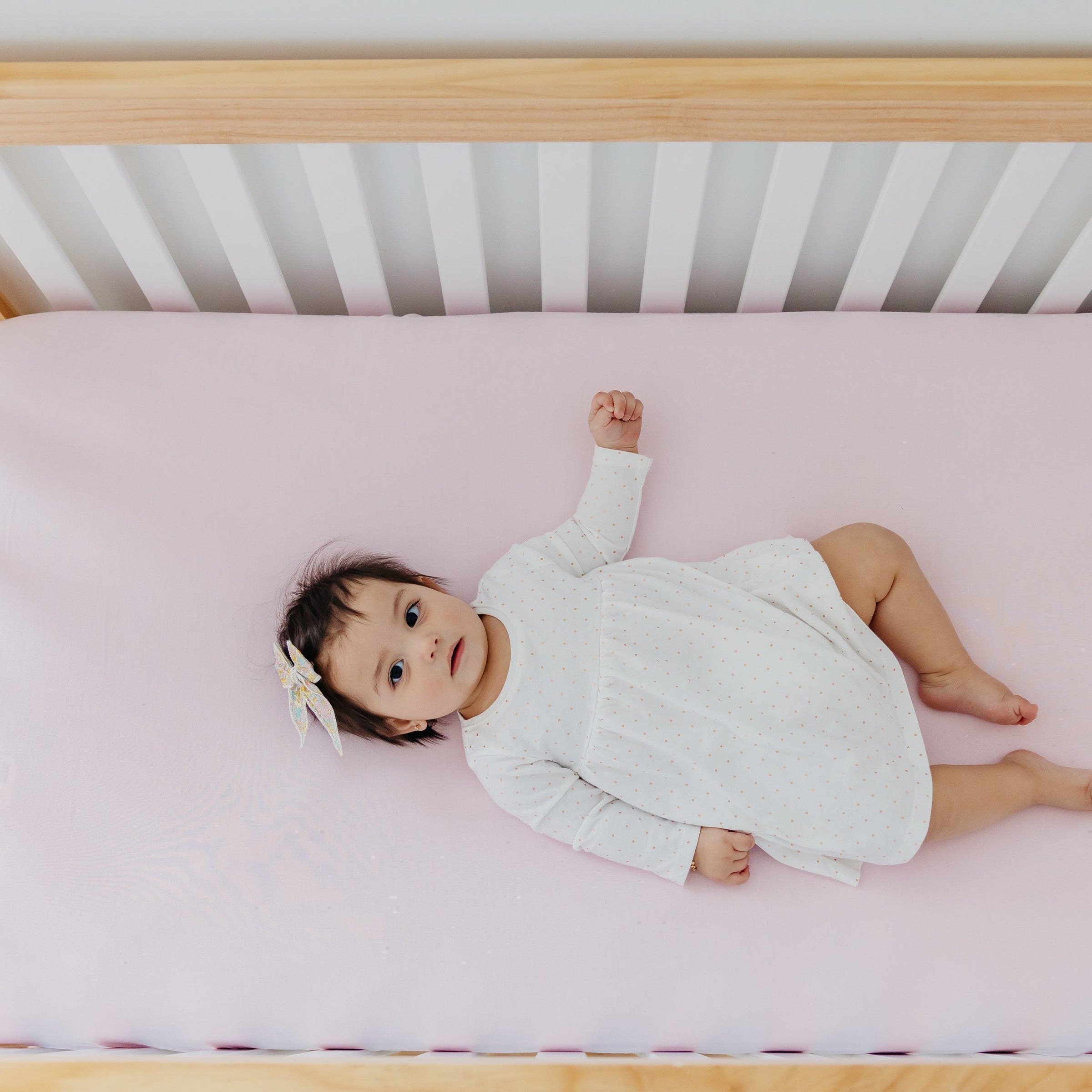 Copper Pearl Premium Knit Fitted Crib Sheet | Blossom