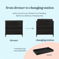 DaVinci Jenny Lind Spindle 3-Drawer Dresser