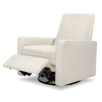 DaVinci Penny Recliner and Swivel Glider | Ivory Boucle Fabric