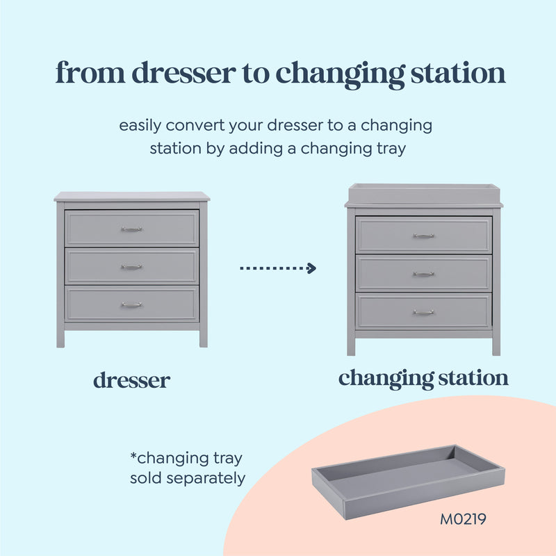 DaVinci Charlie 3-Drawer Dresser