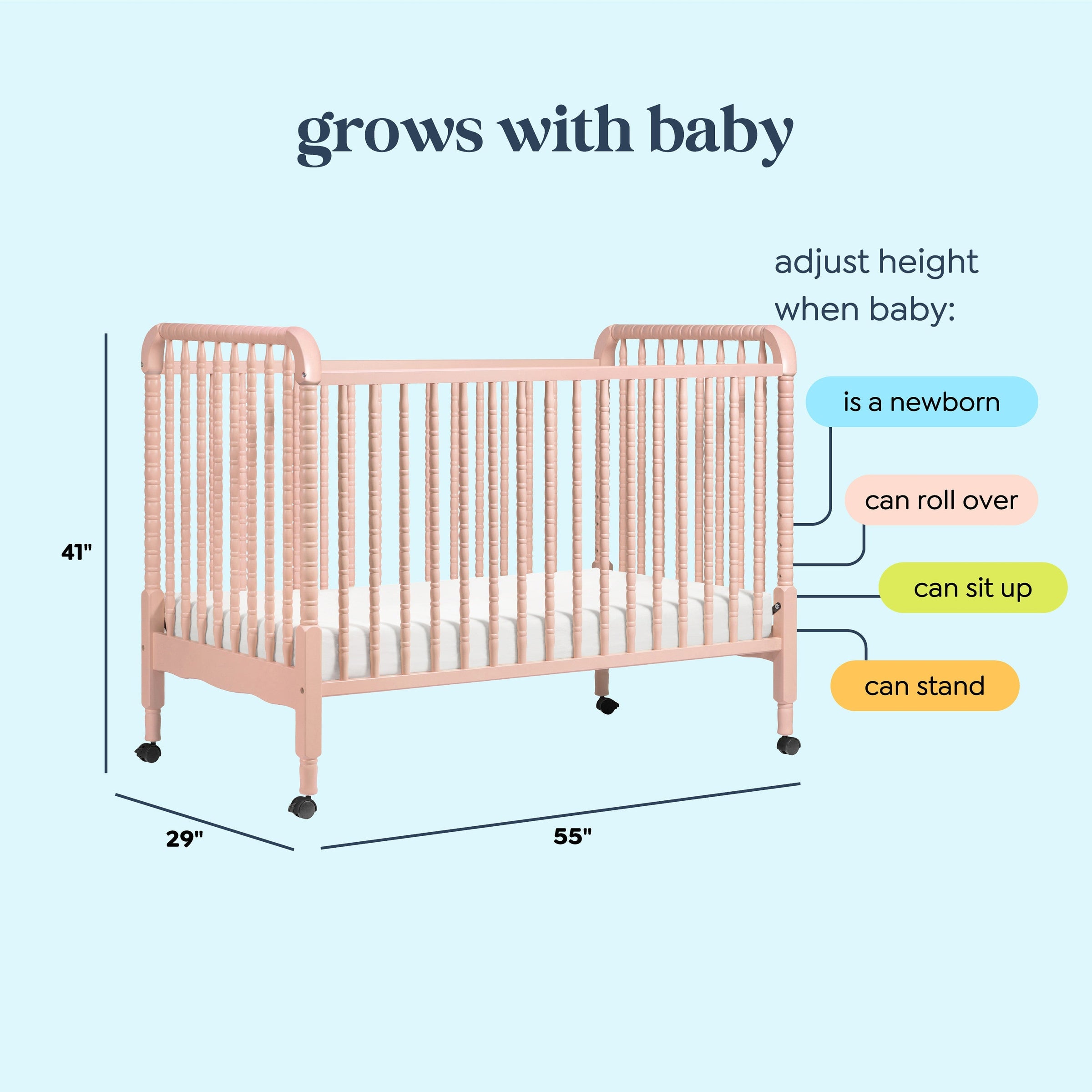 DaVinci Jenny Lind 3-in-1 Convertible Crib