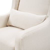 DaVinci Adrian Swivel Glider with Storage Ottoman | Water Repellent & Stain Resistant fabric