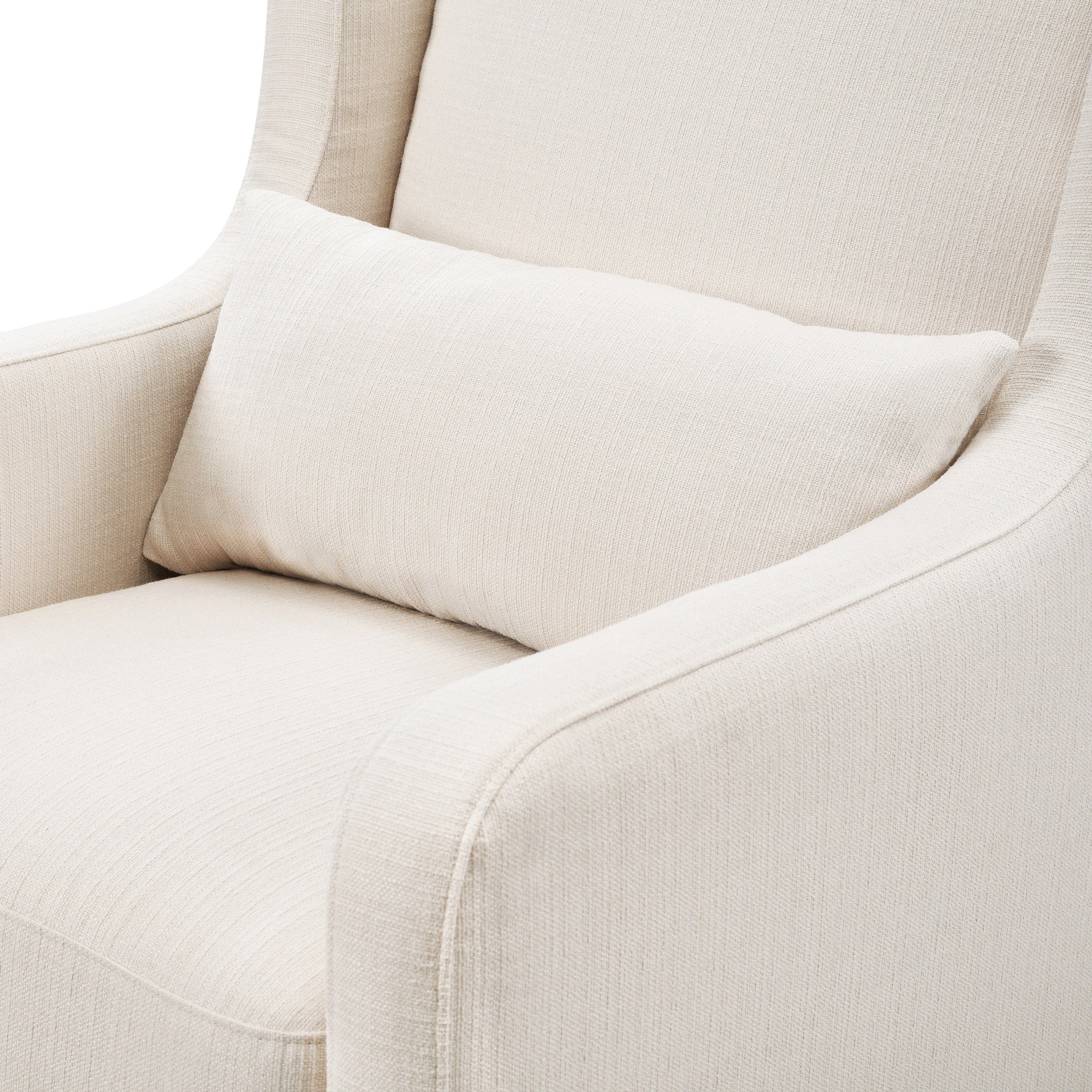 DaVinci Adrian Swivel Glider with Storage Ottoman | Water Repellent & Stain Resistant fabric