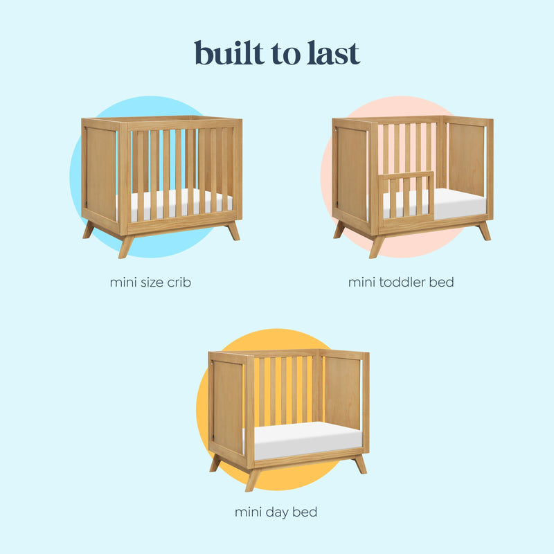 DaVinci Otto 3-in-1 Convertible Mini Crib with 4" Mattress