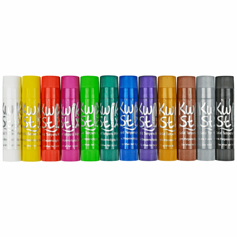 The Pencil Grip Kwik Stix Paint Sticks, Set of 12 Metalix Colors