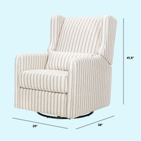 DaVinci Arlo Recliner and Swivel Glider | Water Repellent Fabric